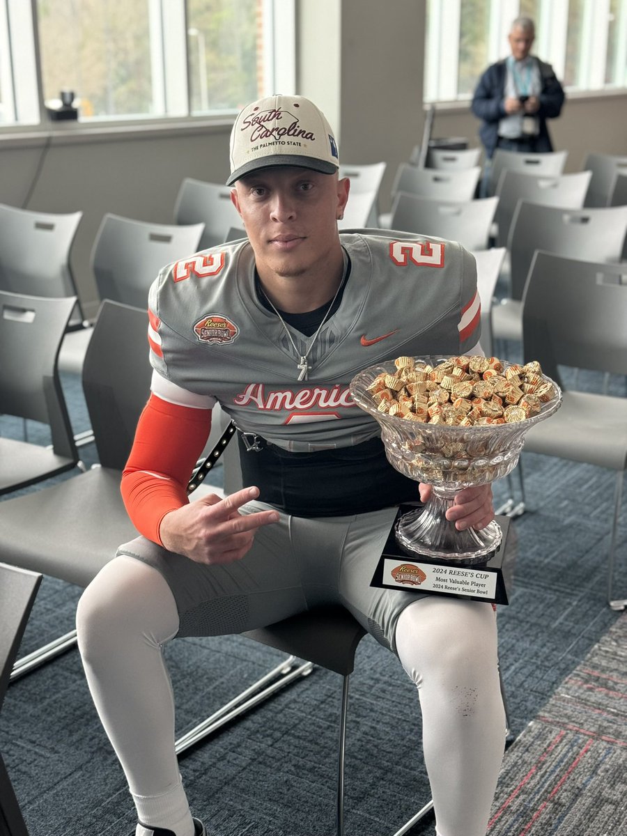 <a href="/RapSheet/">Ian Rapoport</a> Give me the MVP of the Senior Bowl from 2024.