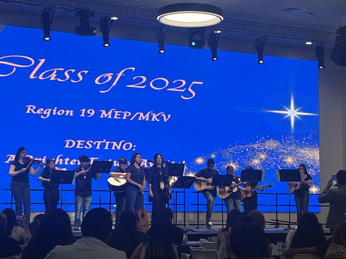 ESC Región 19 MEP/MKV 2025 Graduation Commencement. Starting with student performances. #TISDProud