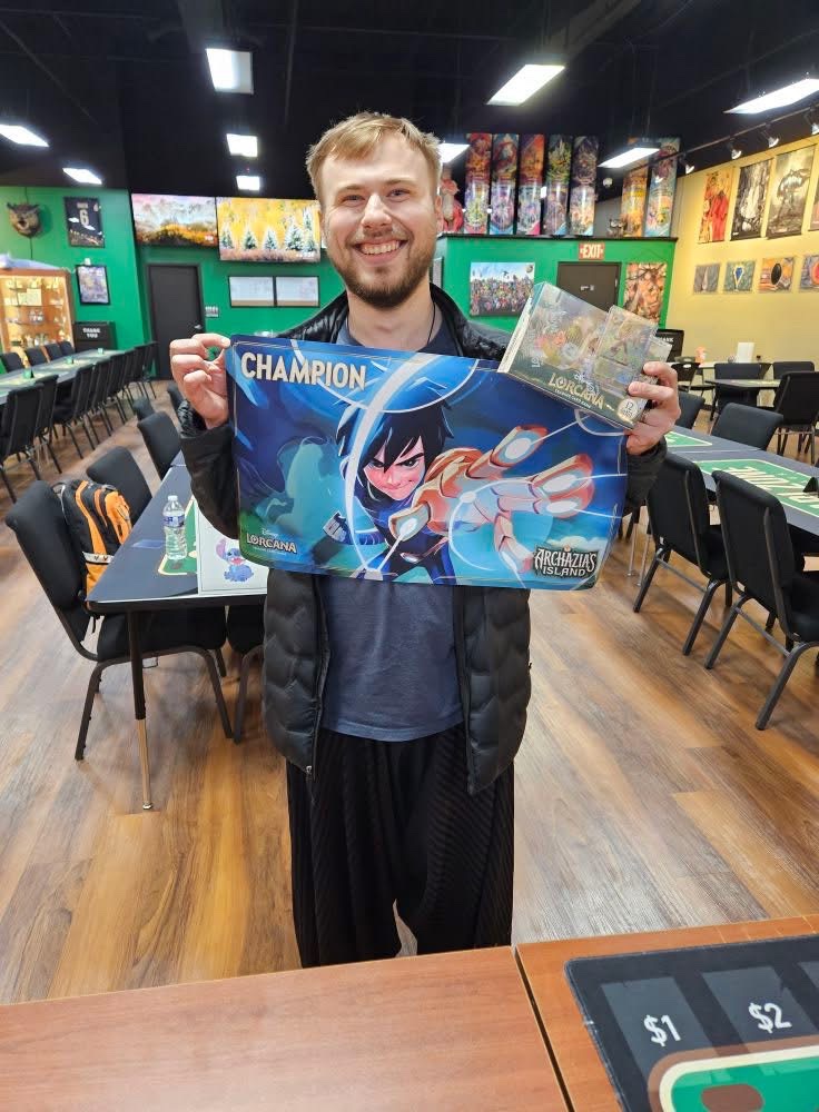 WarkerPills's tweet photo. @LorcanaVillain here’s my winning set champs list! It was May 3 at Safari Zone Collectibles in Smyrna, DE. My first set champs win with my favorite deck! https://t.co/sl0Ysp1RsL