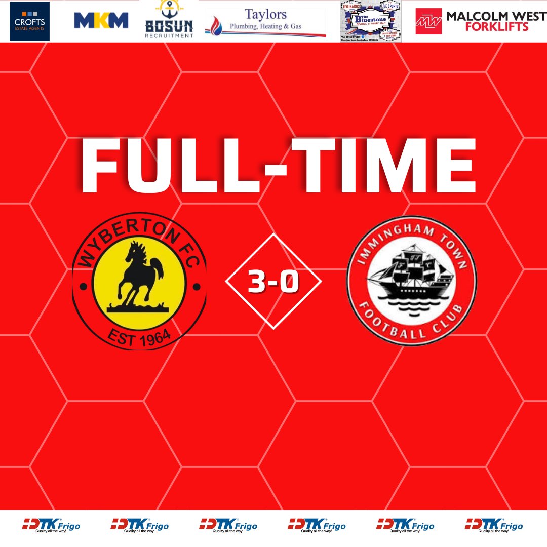 Immingham Town FC (@immtownfc) on Twitter photo FULL-TIME: Defeat at Glanford Park.
Congratulations to <a href="/WybertonFC/">Wyberton FC</a> on winning the Supplementary Cup.
๐กโซ๏ธ 3-0 ๐ดโช๏ธ
#UTP | #ImminghamTown ๐ดโช๏ธ FULL-TIME: Defeat at Glanford Park.
Congratulations to <a href="/WybertonFC/">Wyberton FC</a> on winning the Supplementary Cup.
๐กโซ๏ธ 3-0 ๐ดโช๏ธ
#UTP | #ImminghamTown ๐ดโช๏ธ
