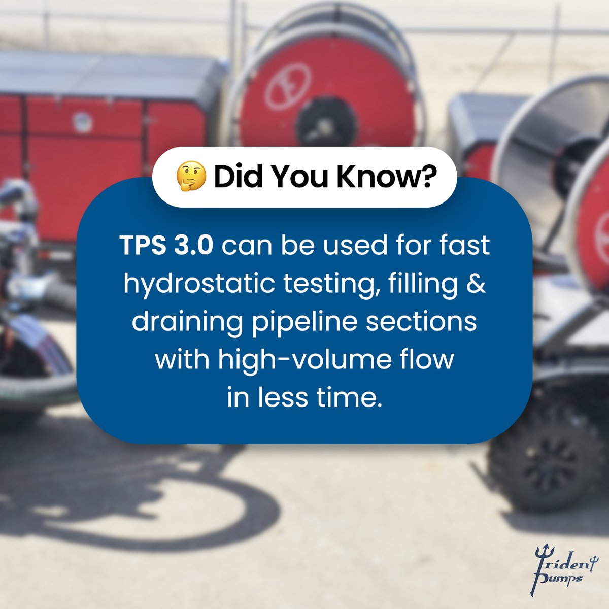trident_pumps's tweet image. Hydrotesting without the holdup.
TPS 3.0 delivers high-volume flow to fill and drain pipeline sections fast saving hours on every test.

Learn More: tridentpumps.ca

#TridentTPS #HydrotestSupport #PipelineOperations #IndustryReady #RapidDeployment #BuiltForTheField