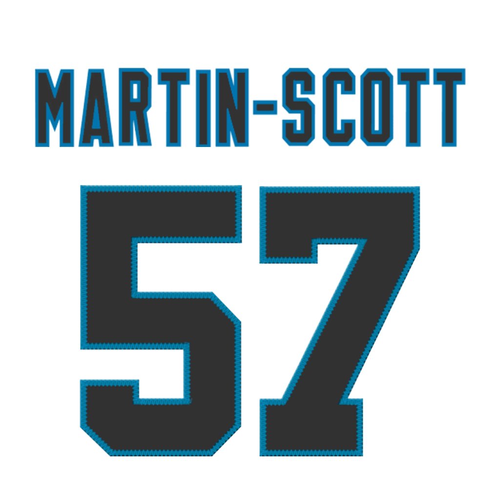 Carolina Panthers LB Bam Martin-Scott (<a href="/BamScott22/">Bam Martin-Scott</a>) is wearing number 57. Last assigned to Chandler Wooten. #KeepPounding