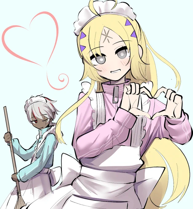 #OCGファンアート#メイドの日ジャージアルエクの落書き 