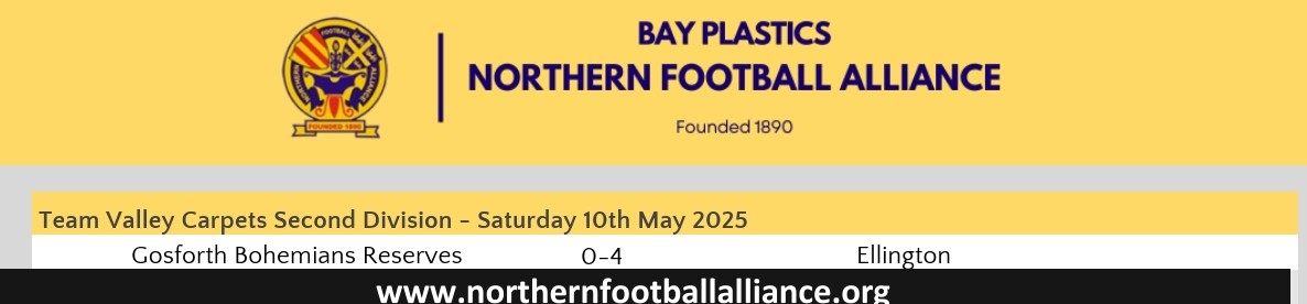 Matchday results 

And with that, the Northern Football Alliance season 24/25 is over