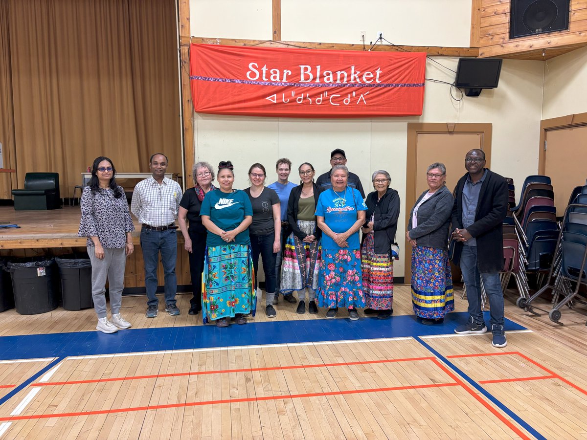 Dr. Ranjan Datta (@ranjan__datta) on Twitter photo A great day with Star Blanket Cree First Nation for our <a href="/SSHRC_CRSH/">SSHRC</a> PG-funded project on Indigenous community-led water governance. Grateful to Elders, youth & leaders for this collaborative space. <a href="/MountRoyalU/">Mount Royal U</a> <a href="/JSGSPP/">Johnson Shoyama Graduate School of Public Policy</a> <a href="/UofRegina/">University of Regina</a>
#WaterSovereignty #IndigenousScience A great day with Star Blanket Cree First Nation for our <a href="/SSHRC_CRSH/">SSHRC</a> PG-funded project on Indigenous community-led water governance. Grateful to Elders, youth & leaders for this collaborative space. <a href="/MountRoyalU/">Mount Royal U</a> <a href="/JSGSPP/">Johnson Shoyama Graduate School of Public Policy</a> <a href="/UofRegina/">University of Regina</a>
#WaterSovereignty #IndigenousScience