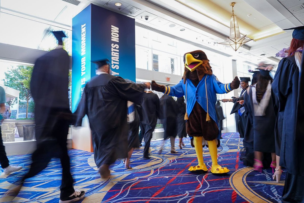 AmericanMilU's tweet photo. 🎓 Graduation is underway and we’re feeling the excitement with  #AMUValor and APUS President Nuno Fernandes. 

 Let’s celebrate the achievements of the Class of 2025! 🎉

#AMU4life #Commencement2025 https://t.co/V88kCvoQXD