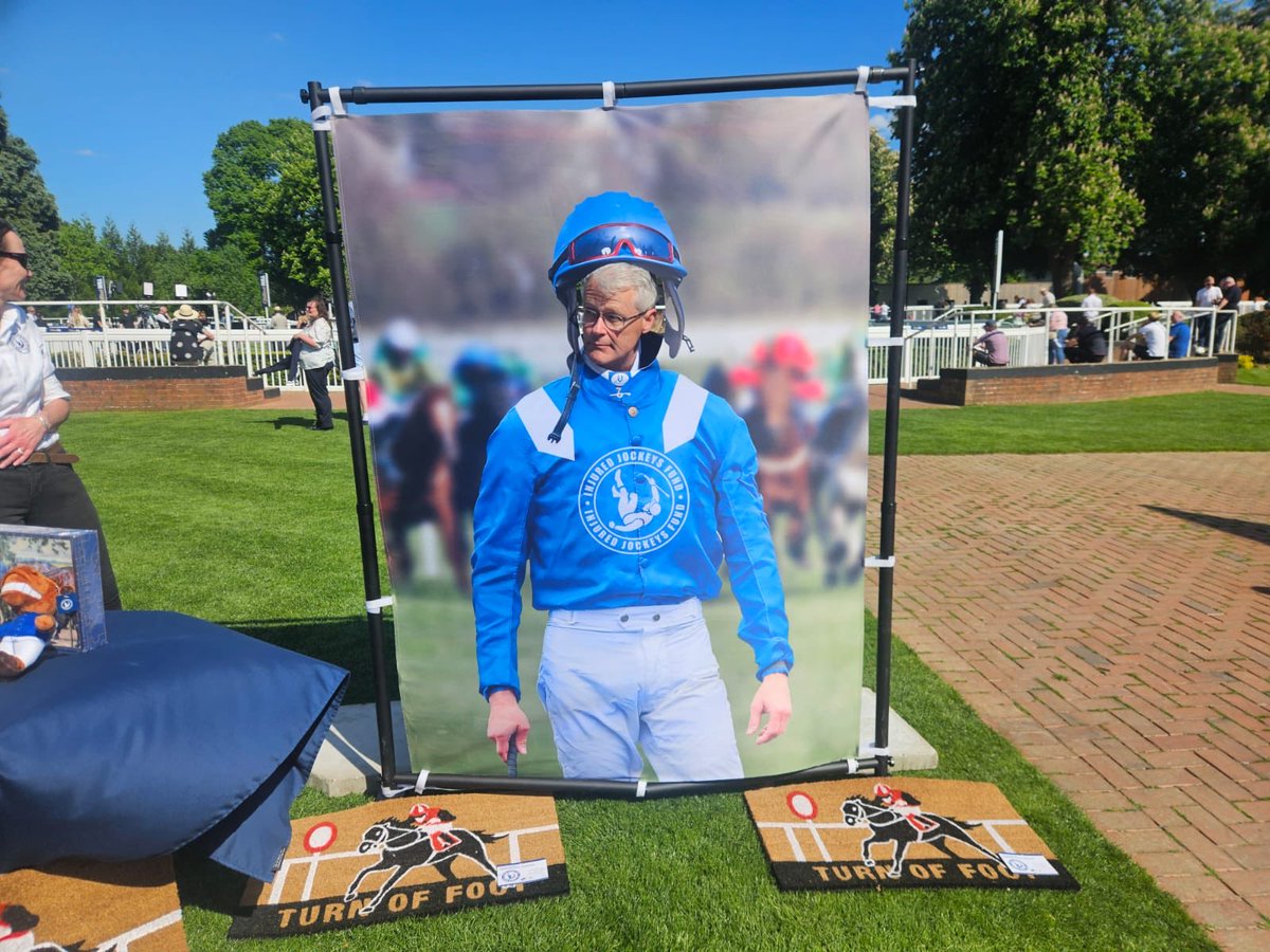 I may have bulked up a bit too much for my next ride 😆 <a href="/IJF_official/">Injured Jockeys Fund</a>