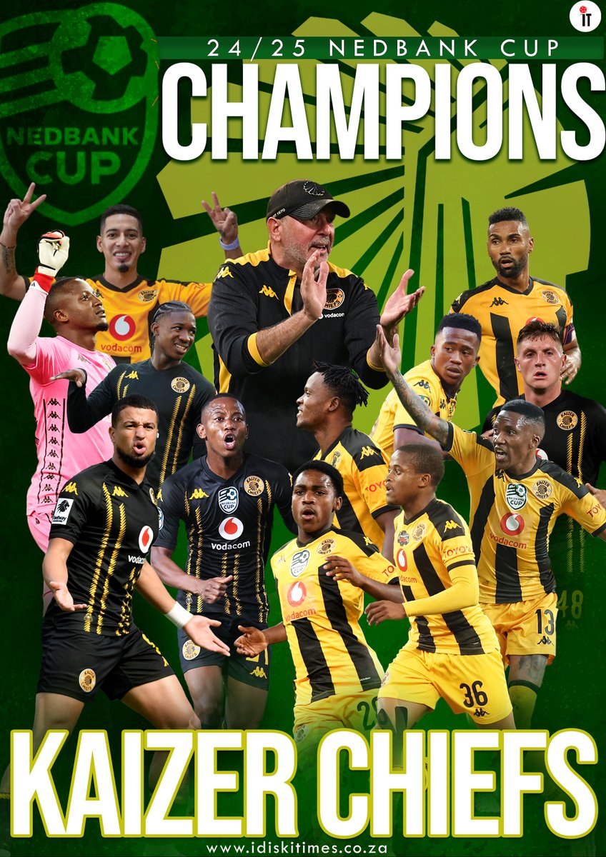 iDiski Times (@idiskitimes) on Twitter photo π π§ππ ππ₯π’π¨πππ§ ππ¦ π’π©ππ₯ βΌοΈ
Kaizer Chiefs are the 2024/25 Nedbank Cup champions.
#NedbankCupFinal | <a href="/ToyotaSA/">@ToyotaSA</a> π π§ππ ππ₯π’π¨πππ§ ππ¦ π’π©ππ₯ βΌοΈ
Kaizer Chiefs are the 2024/25 Nedbank Cup champions.
#NedbankCupFinal | <a href="/ToyotaSA/">@ToyotaSA</a>