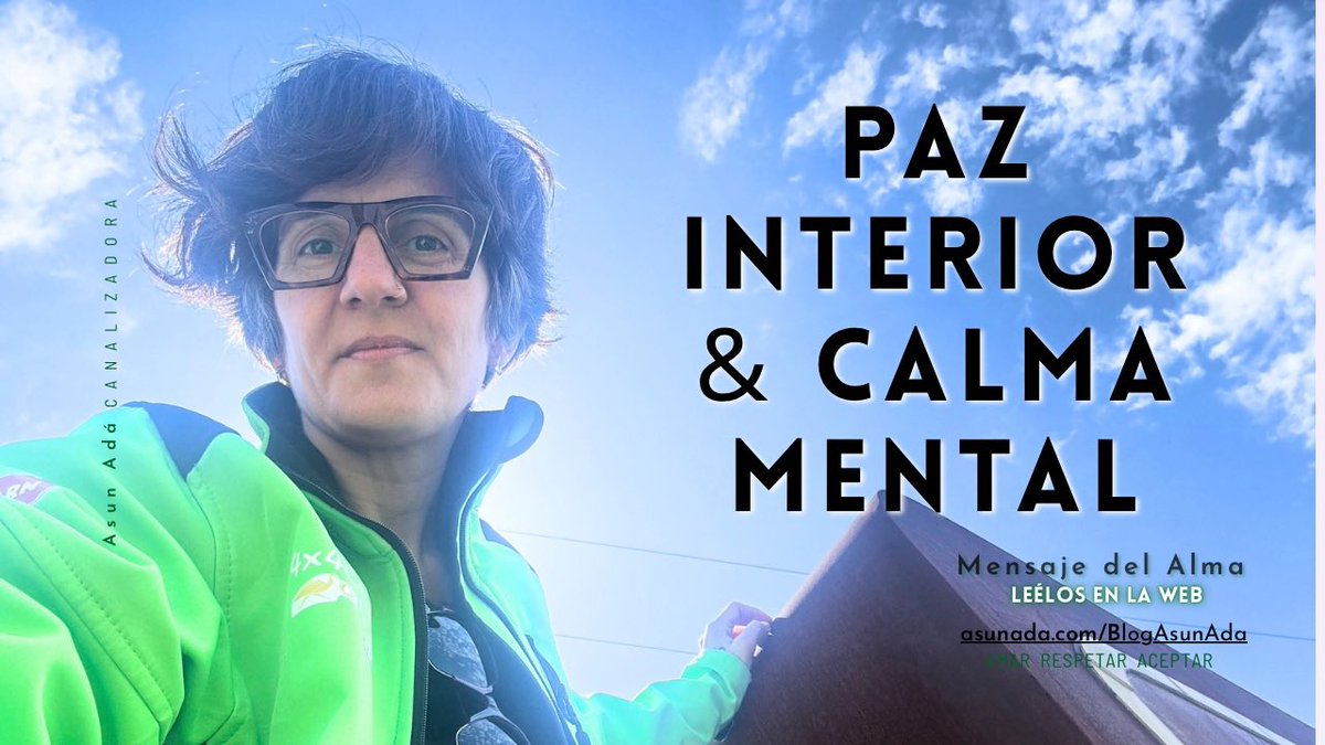 AsunAda_'s tweet photo. Tiempo para la calma y la paz interior. 
¿Te atreves contigo? 
Ojalá y tu realidad sea aquella que quieres 🤗
https://t.co/92cJCU0QNb https://t.co/7G4oz03IZm
