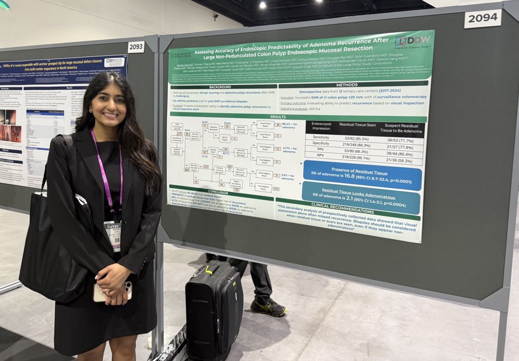 Rush_GI's tweet image. Rush GI representing at DDW 2025! 🌟Congratulations to all on their excellent presentations. Great time as always catching up with our fellows, faculty, and alumni 💚
@DDWMeeting @RushMedical
@KanikaGargMD @BSchwartzMD @AgnesManiak @ThomasWangMD @nehmemd @SanmeetSingh07