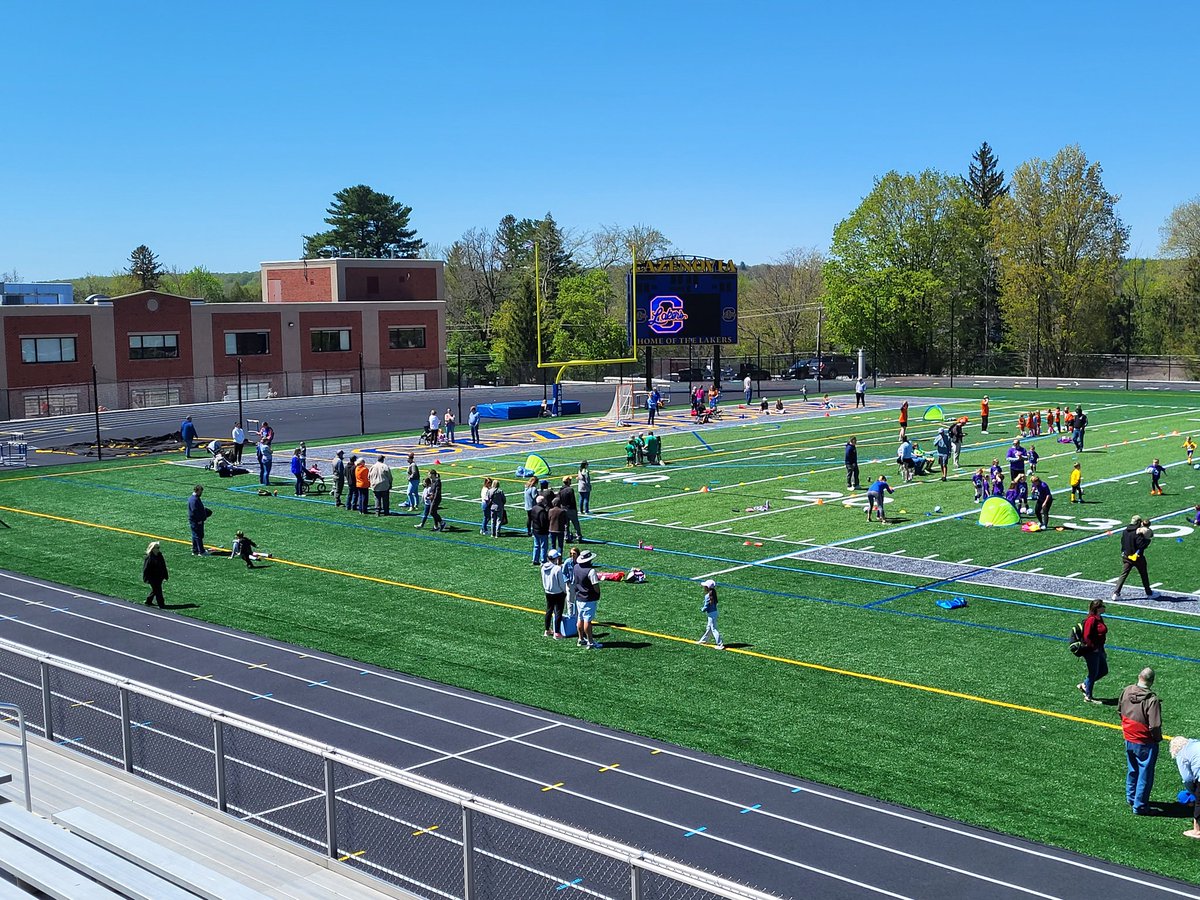 Cazenovia Youth Soccer making great use of the Stadium Field today after 2 weeks of saturating rains on the natural fields. Happy that we can support our future with access to the new field today! Go Lakers! <a href="/blackwell_phil/">Phil Blackwell</a> <a href="/CazAthleticAssn/">Cazenovia Athletic Association</a> <a href="/CazBaseballLive/">CazBaseballLive</a> <a href="/CazenoviaLakers/">Cazenovia Lakers</a>