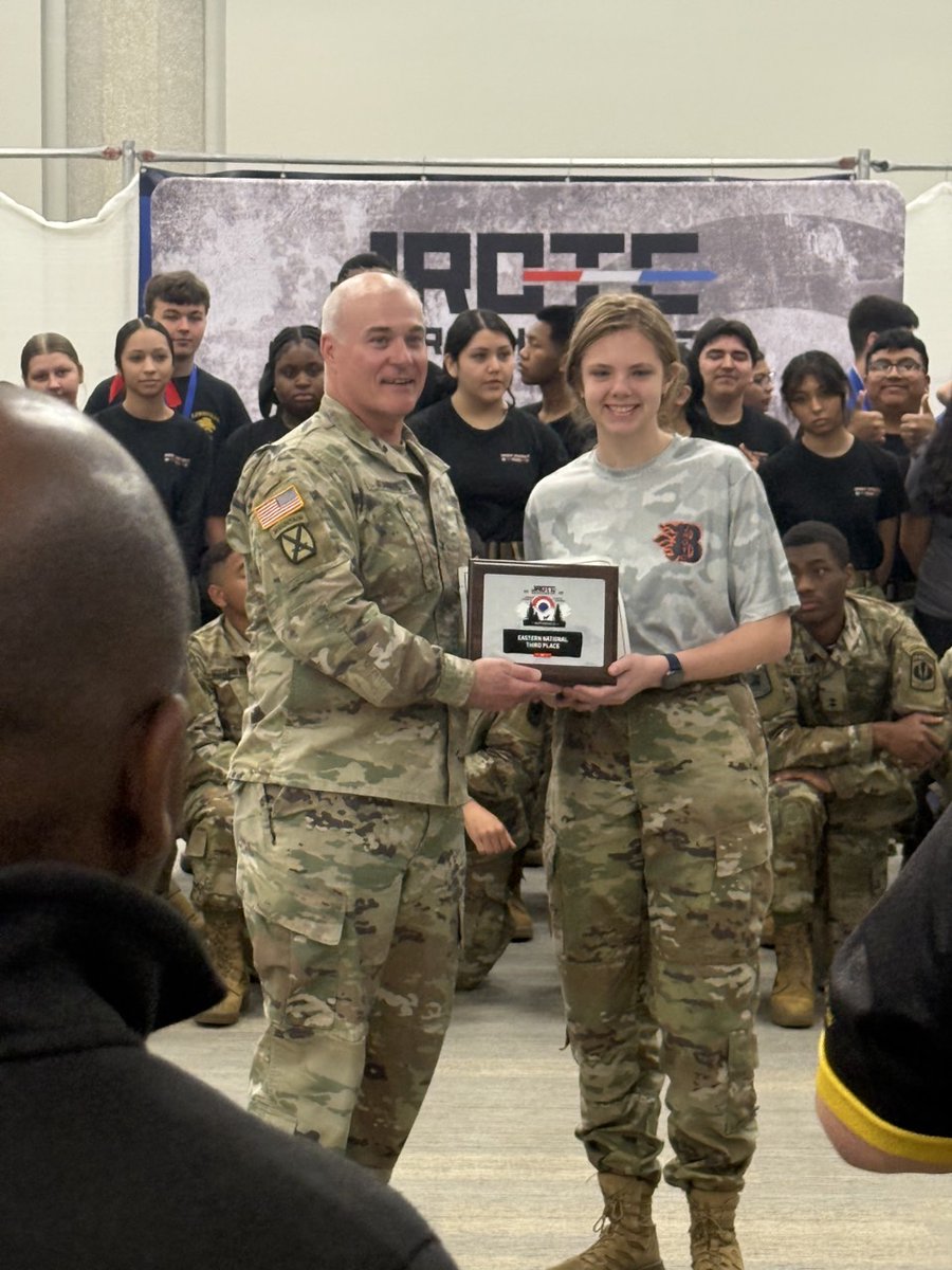 BlazeJROTC's tweet image. Huge congratulations to Cadet Annemarie Granger for earning 3rd place in 3D Archery! She represented our Battalion with pride and made us all proud—way to go!
