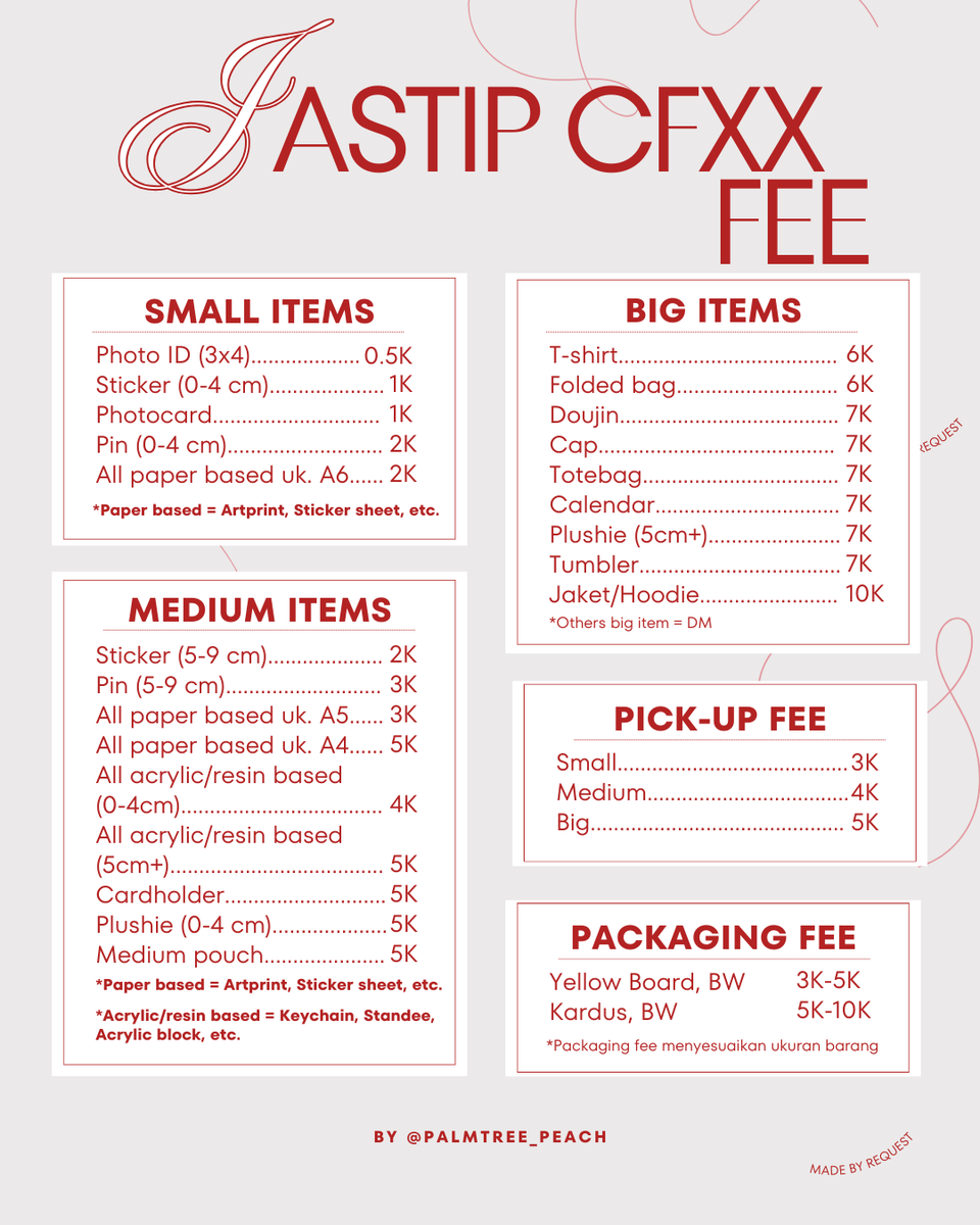 [RT &amp; Likes are appreciated]  

💫 OPEN JASTIP CFXX DAY 1 ONLY 💫

☆ jastip OTS &amp; pickup 
☆ details fee &amp; tnc in pict 
☆ close day 1 (24 Mei 2025 pukul 08.59 AM WIB yah)

💌 DM for order ! / mau tanya-tanya dulu boleh

#jastipcfxx #jastipcf #jastipcomifuro #jastip