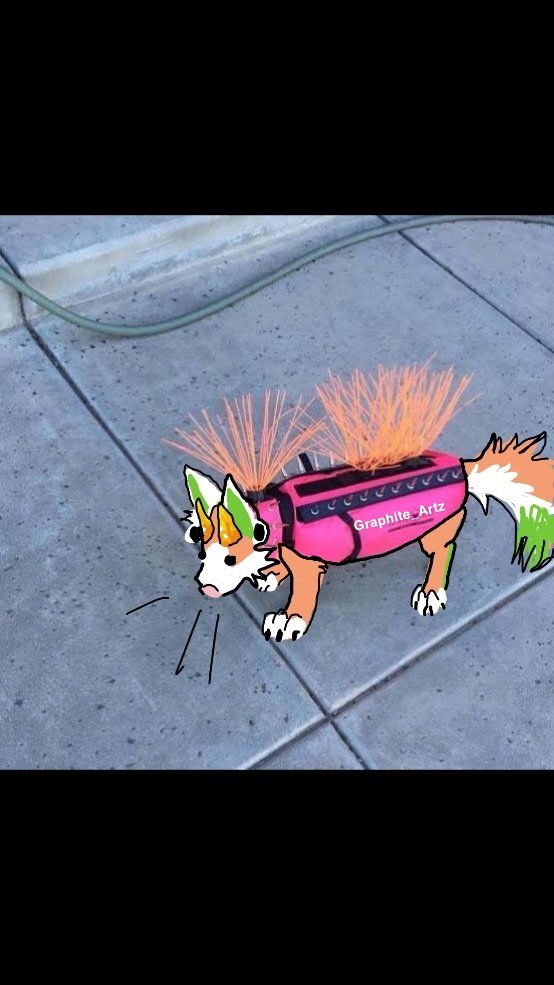 ArtzGraphite's tweet image. Yall like my anti hawk jacket? 
(I&apos;m burnt out)