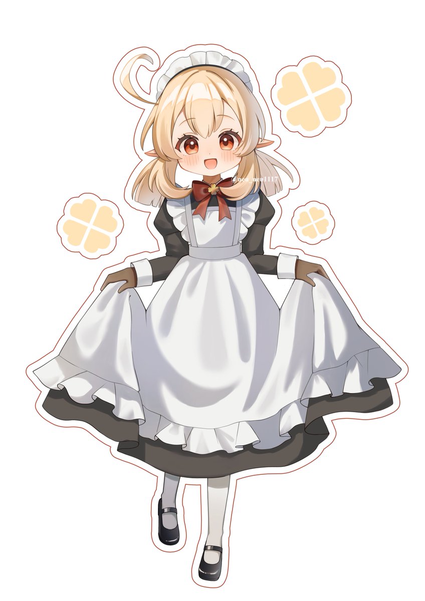 neu_neu1117's tweet image. メイドクレーちゃん！
#klee