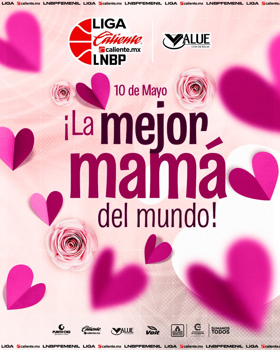 Liga Caliente.mx LNBP (@lnbpoficial) on Twitter photo FELIZ DÍA DE LAS MADRES 🌹
#TheRealMVP 🫶🏻
Liga Caliente.mx LNBP 🔥🏀
#MarcandoLaDiferencia #Temporada2025
<a href="/calientesports/">Caliente Sports</a> @puntochg @valuegf <a href="/CajaMexicana/">Caja Popular Mexicana</a> <a href="/VoitMexico/">Voit México</a> FELIZ DÍA DE LAS MADRES 🌹
#TheRealMVP 🫶🏻
Liga Caliente.mx LNBP 🔥🏀
#MarcandoLaDiferencia #Temporada2025
<a href="/calientesports/">Caliente Sports</a> @puntochg @valuegf <a href="/CajaMexicana/">Caja Popular Mexicana</a> <a href="/VoitMexico/">Voit México</a>