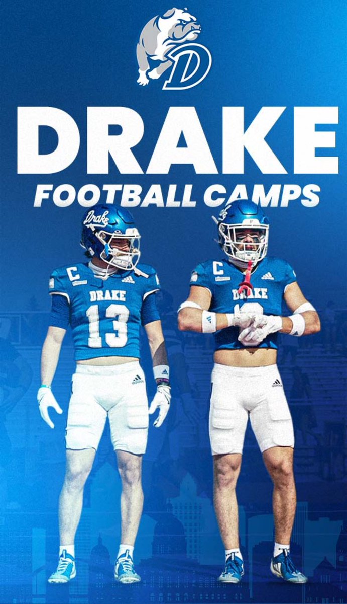 Truly thankful for the camp invite <a href="/DrakeBulldogsFB/">Drake Football</a> <a href="/Coach_VasquezAJ/">A.J. Vasquez</a>🙏🏽