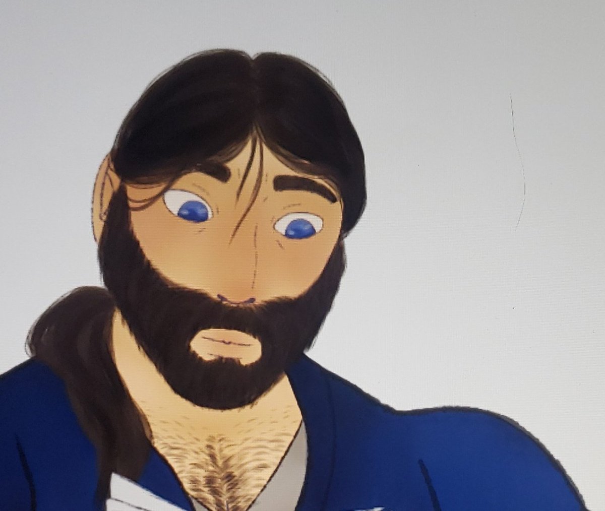 ELEAS MY LOVE OMG he turned out STUNNINH and the chest hair 🔥🔥