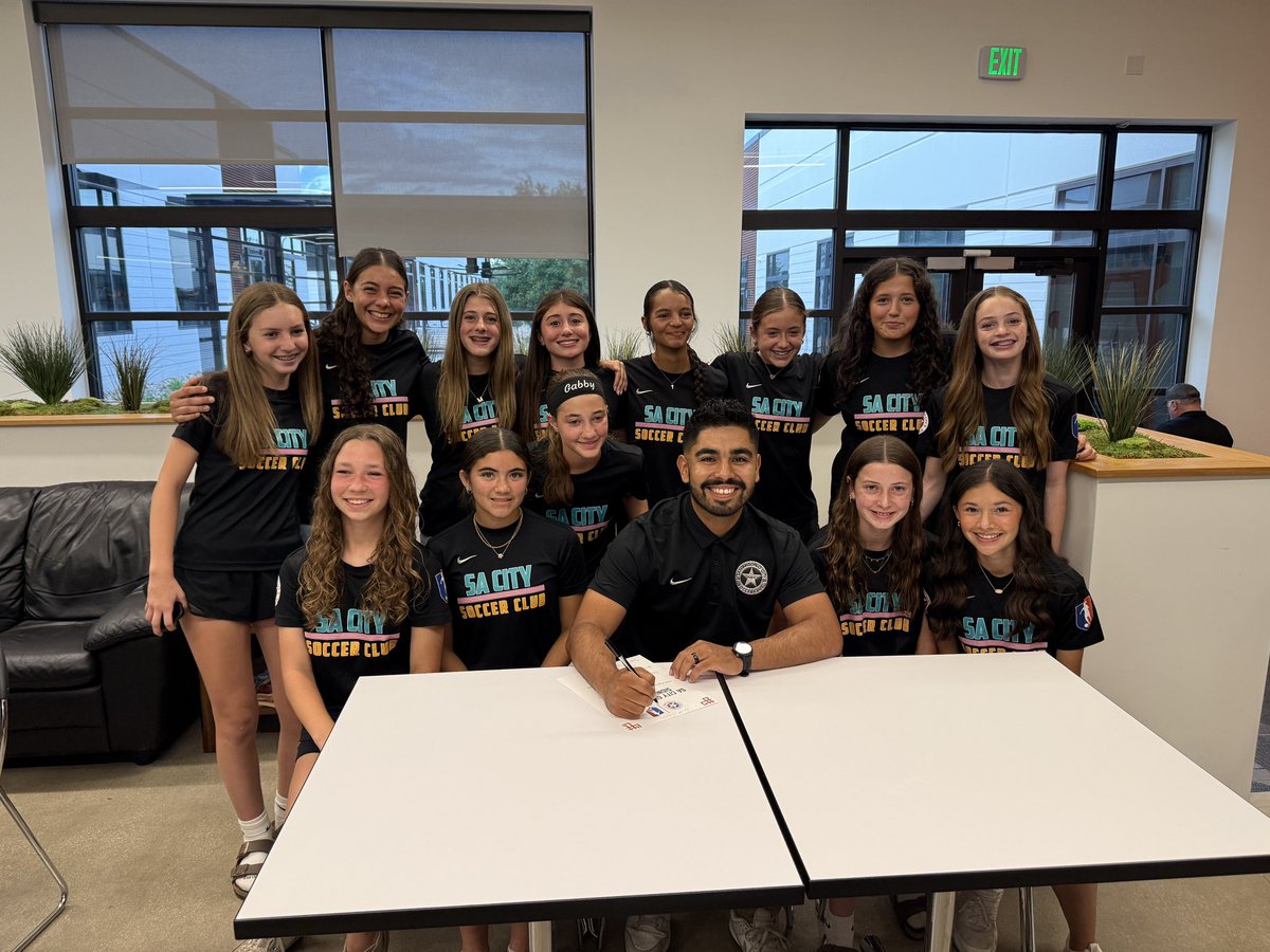 Excited for the future! <a href="/sacitysc/">San Antonio City Soccer Club</a> <a href="/GAcademyLeague/">Girls Academy</a>