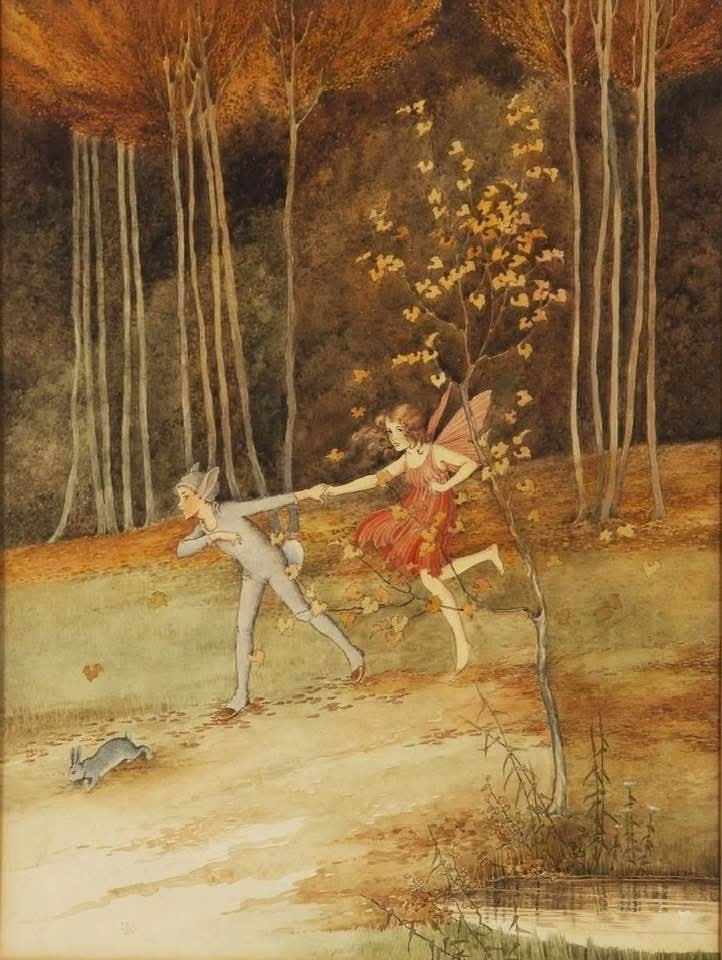This world has become too much, too people-y. Let's run off to an enchanted forest together. Are you game for it?
(Art by Ida Rentoul Outhwaite)