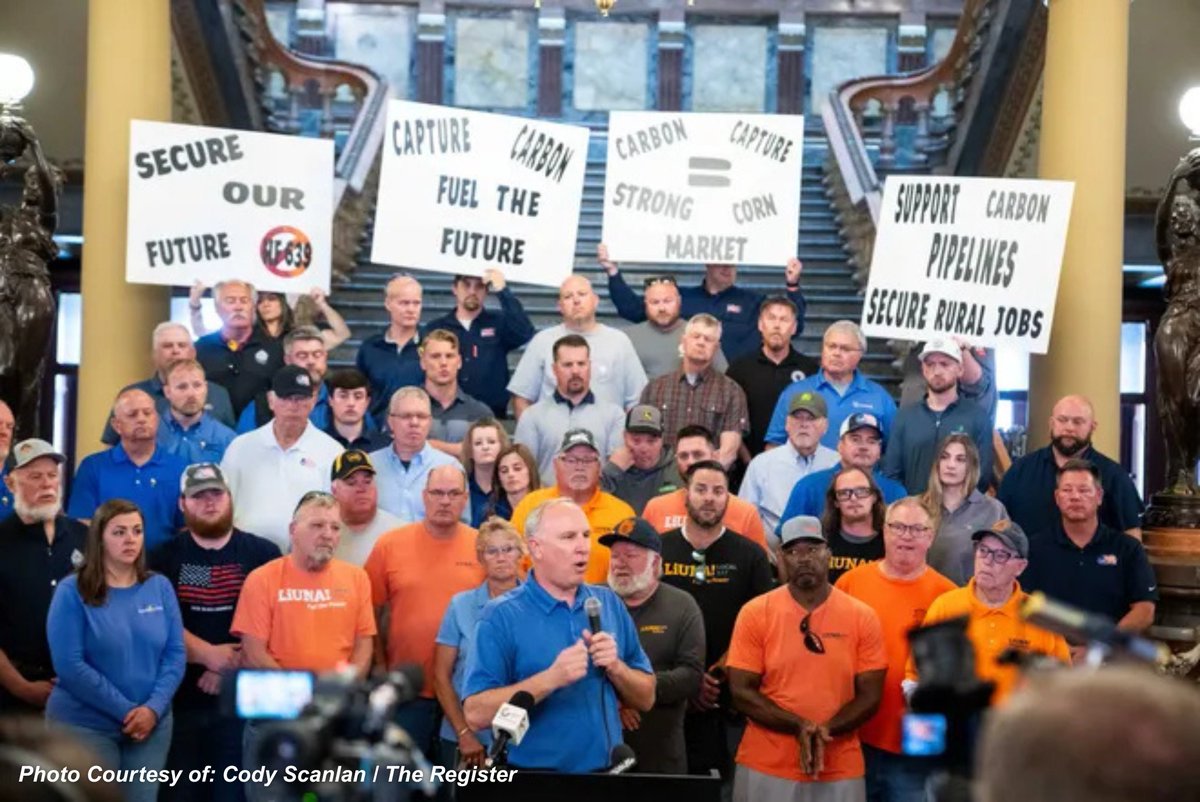 Thank you to the more than 100 supporters—from signed landowners and ethanol plant partners to union members—who came to the Iowa Capitol to stand with Summit Carbon Solutions. Your presence sent a clear message: this project matters to Iowa’s future.