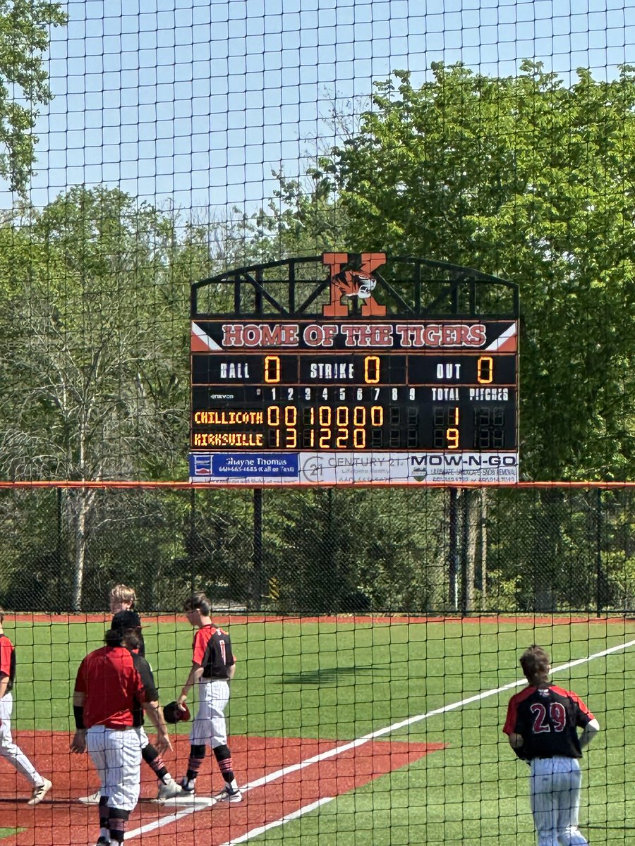 Tigers win game 1 of the day, 9-1 over Chillicothe
