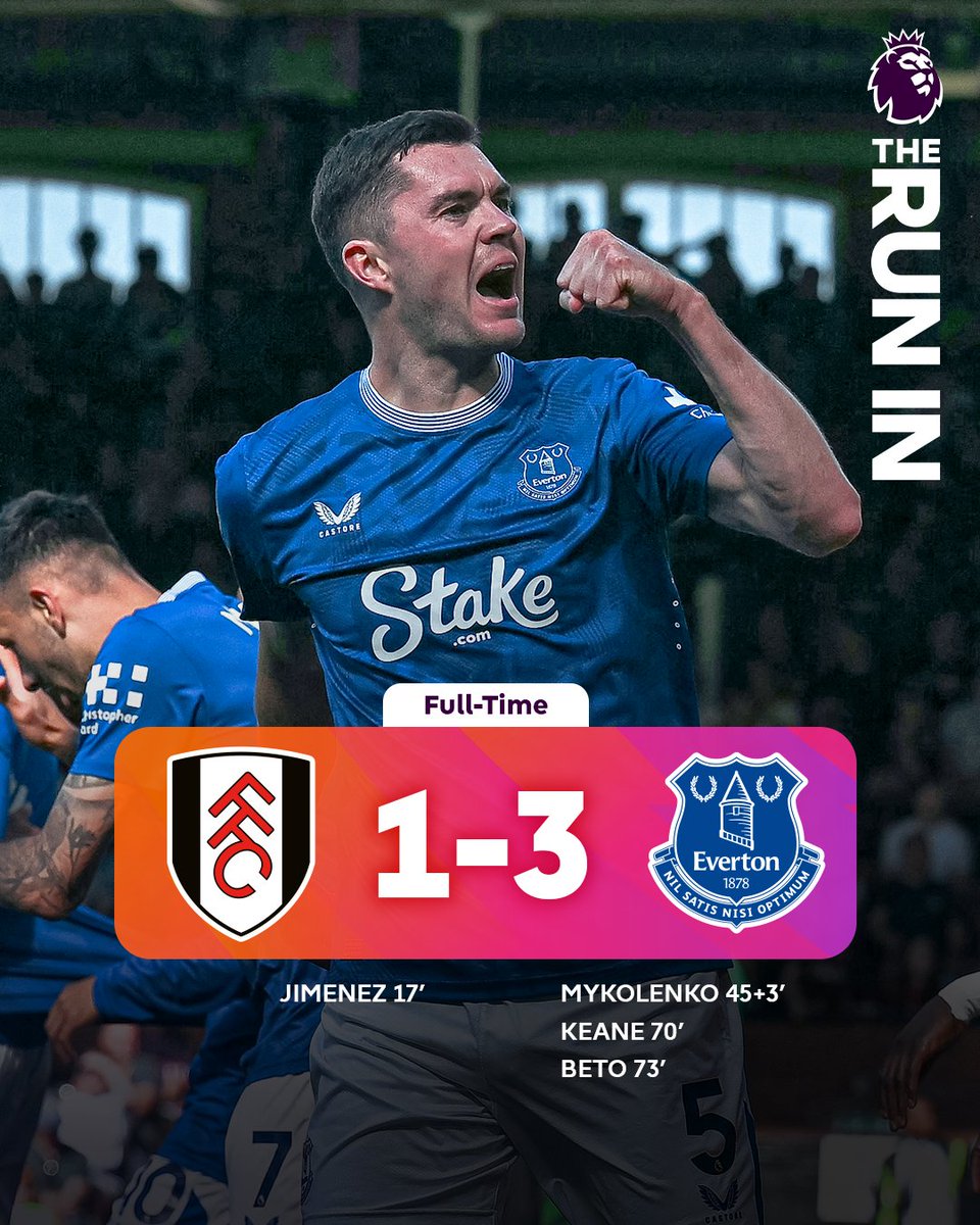 Premier League (@premierleague) on Twitter photo Everton complete a magnificent comeback to take three points from their meeting with Fulham 💪
#FULEVE Everton complete a magnificent comeback to take three points from their meeting with Fulham 💪
#FULEVE