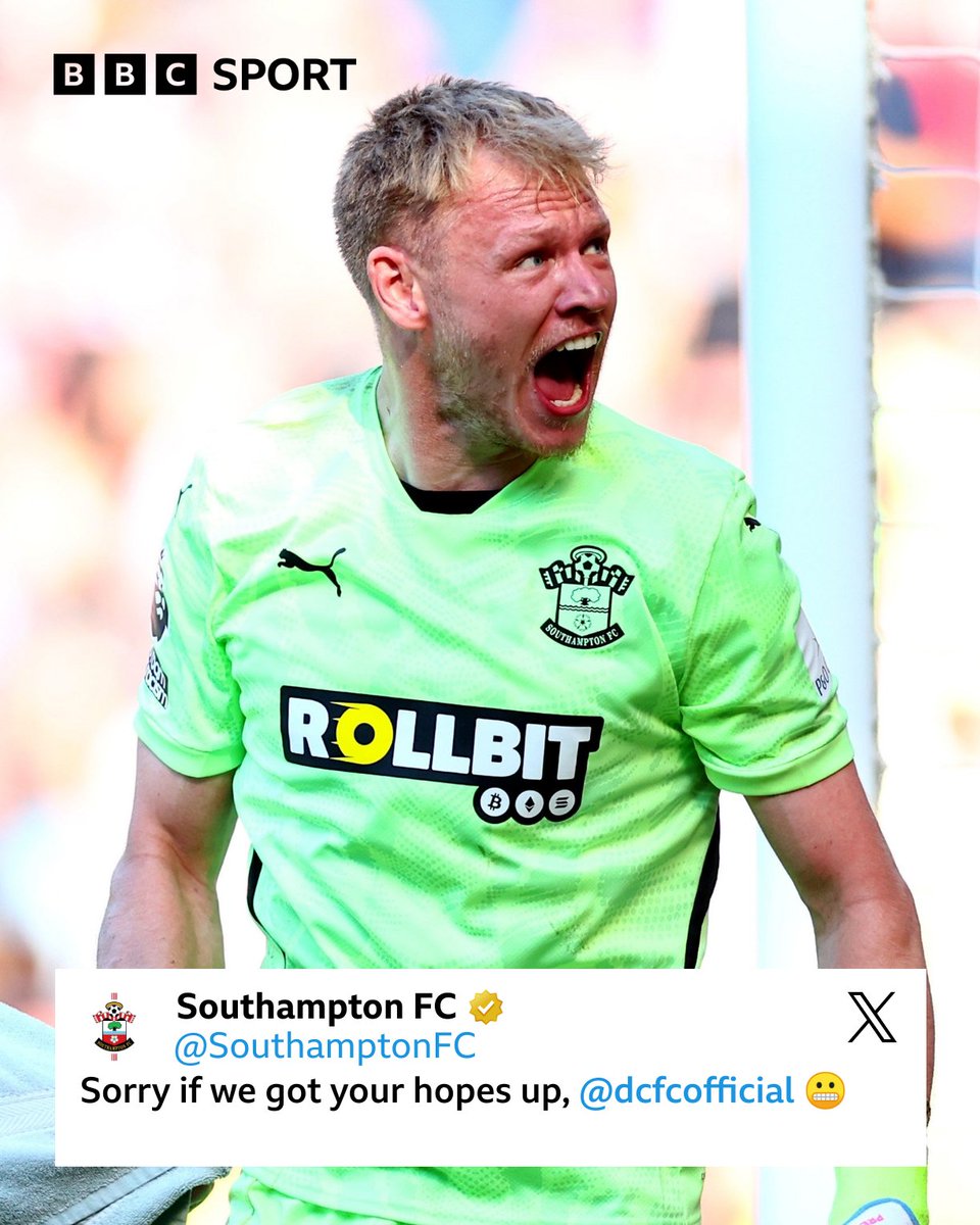 Southampton are officially NOT the worst side in Premier League history.

And they let Derby know about it 😅