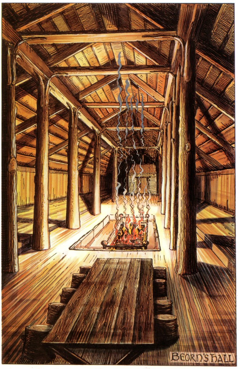 torc's tweet image. Beorn's Hall - JRR Tolkien
