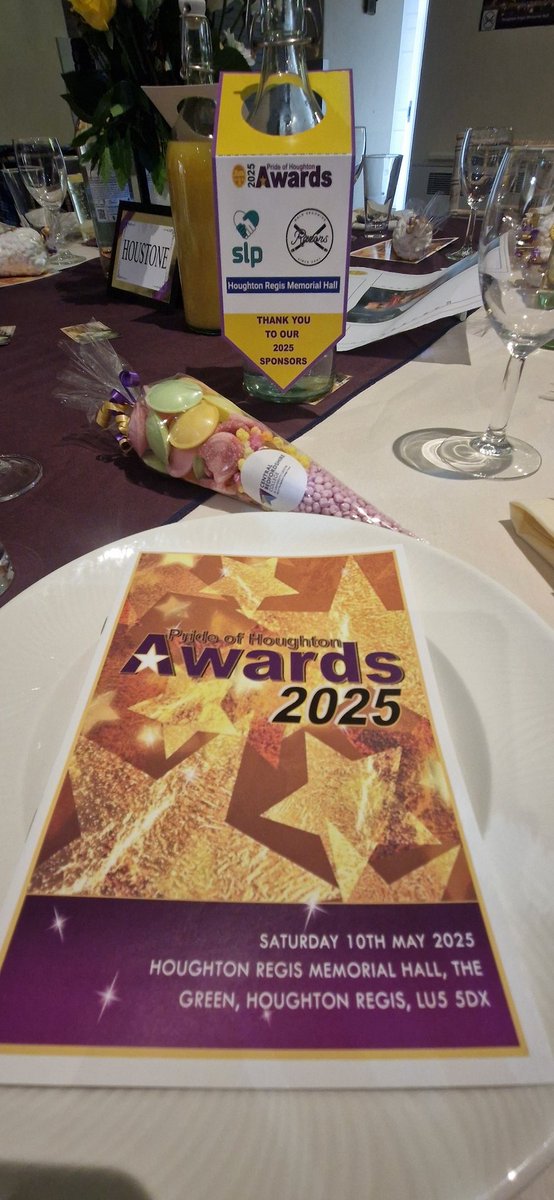 It's great to be at <a href="/HoughtonRegisTC/">Houghton Regis Town Council</a> Pride of Houghton Awards. <a href="/TheSLP1/">The SLP</a> is pleased to sponsor these amazing community awards that recognise  and celebrate the achievements of some truly remarkable people #Awards #Community #inspiring