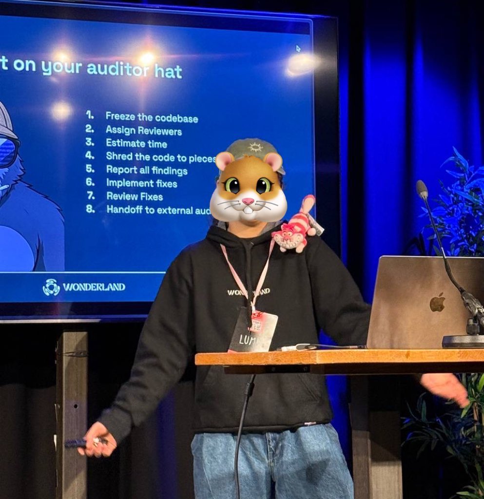 If there are 3 things to keep in mind after the talk today in <a href="/CryptoCanal/">CryptoCanal priv/acc</a> #ETHDam, they are:
- Test, test, TEST!!!
- Take external audits as the actual launch.
- READ THE HANDBOOK! handbook.defi.sucks

ft. The best co-speaker (and best CTO) <a href="/0xGorillaDev/">Gori</a>