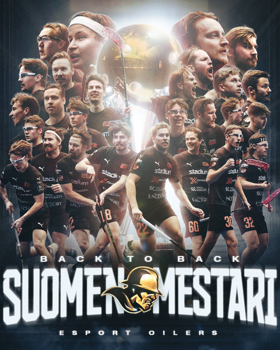 JA SIELTÄ!

OILERS ON JÄLLEEN SUOMEN MESTARI!

#EsportOilers #Fliiga #floorball #salibandy #florbal #innebandy #unihockey #Oxdog #EspooLiikkuu #Playoffs #Öljykevät