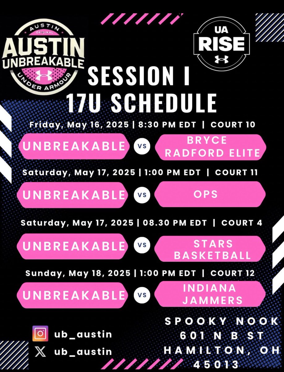 DezminRavizee26's tweet image. My schedule for the upcoming UA RISE Live Period  @CoachA_Jaxson   @ub_austin @RiseCircuit