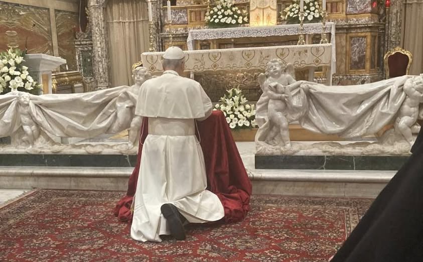 paracleto4's tweet photo. SANTUARIO DELLA MATER BONI CONSILII DI GENAZZANO (RM).
“Ho voluto tanto venire qui in questi primi giorni del nuovo Ministero che la Chiesa mi ha consegnato, per portare avanti questa missione come Successore di Pietro”. S.S. PAPA LEONE XIV