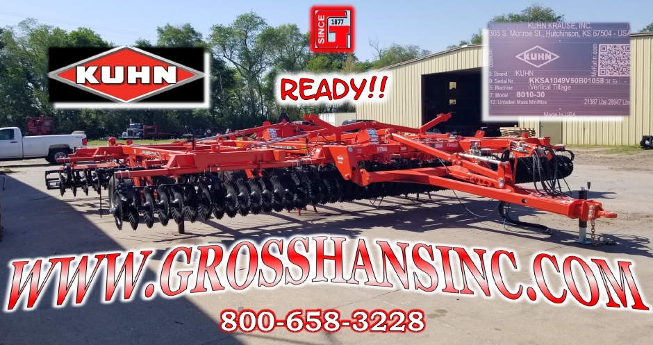 Grosshans_Inc's tweet image. Look at what just come to life and ready to go!

Kuhn

XT 8010-30' Excelerator VT
1-8 degree adjustable gang angle
7" front blade space
8" rear blade space
Hyd Wing Down Pressure

grosshansinc.com

#KUHN #Excelerator #VT
#equipment #agriculture
#farm #farming #farmer