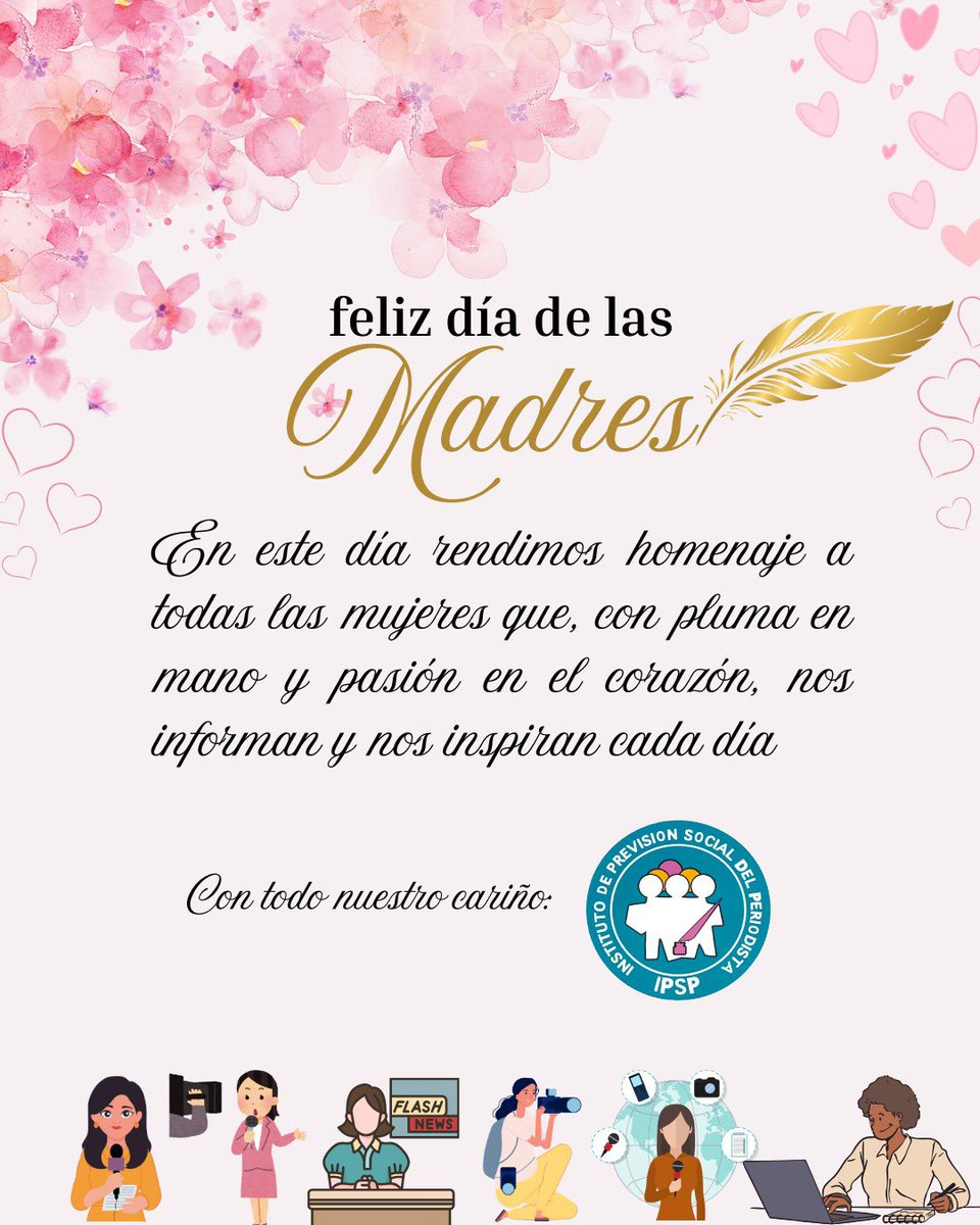 🌸 Feliz día de las Madres🌸

Hoy, queremos reconocer el esfuerzo y la valentía de todas las madres que ejercen el periodismo, equilibrando el amor por su familia y la búsqueda de la verdad en cada historia que cuentan. 💪❤️🖋️🎤

#DíaDeLasMadres #MadresPeriodistas #IPSP
