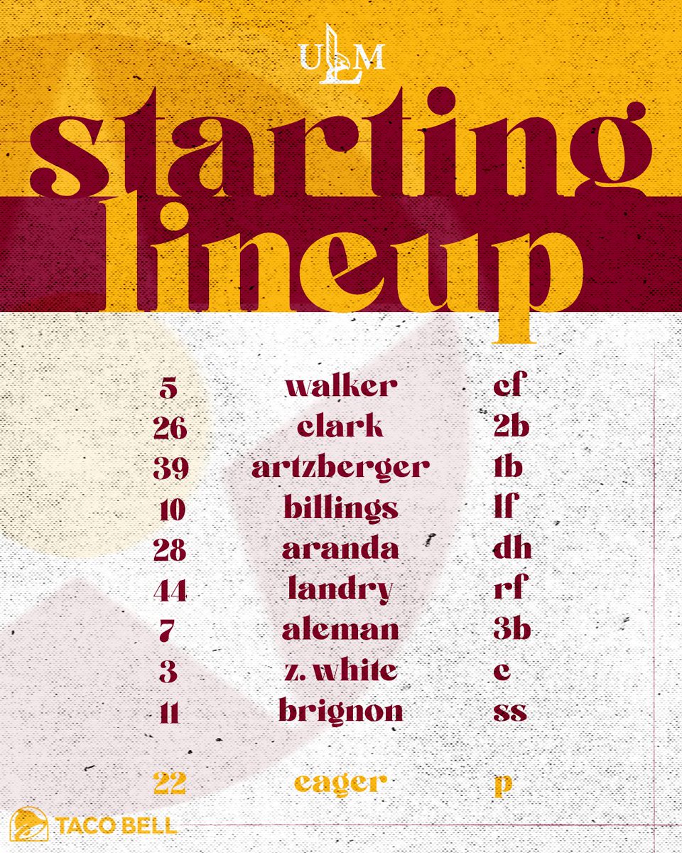 Here is the starting lineup for today's series finale in Conway ⬇️