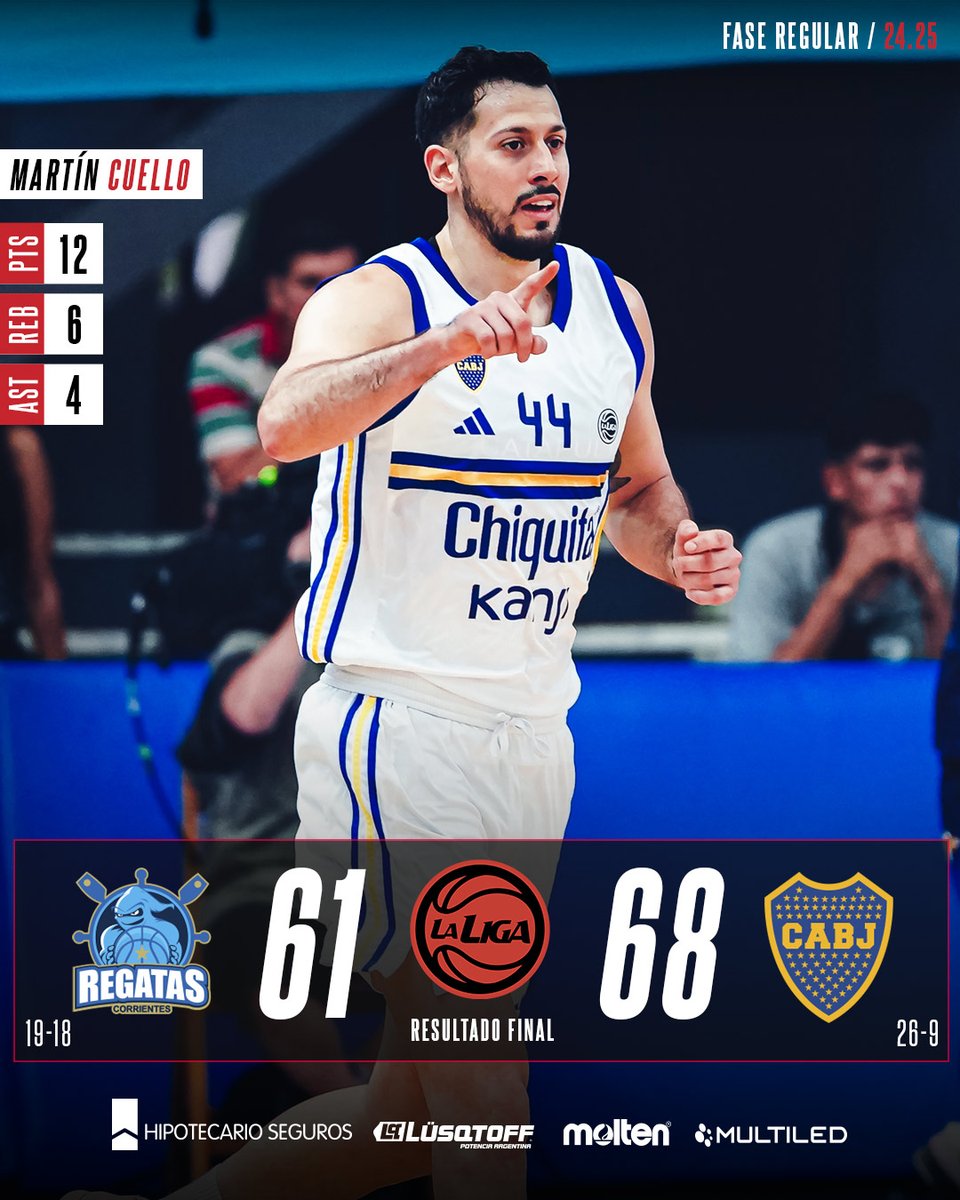 La Liga (@liganacional) on Twitter photo 🎟 ¡<a href="/BasquetBocaJrs/">Boca Básquet</a> volvió a la victoria y aseguró su pase directo a cuartos de final en playoffs!
#LaLigaNacional 🎟 ¡<a href="/BasquetBocaJrs/">Boca Básquet</a> volvió a la victoria y aseguró su pase directo a cuartos de final en playoffs!
#LaLigaNacional