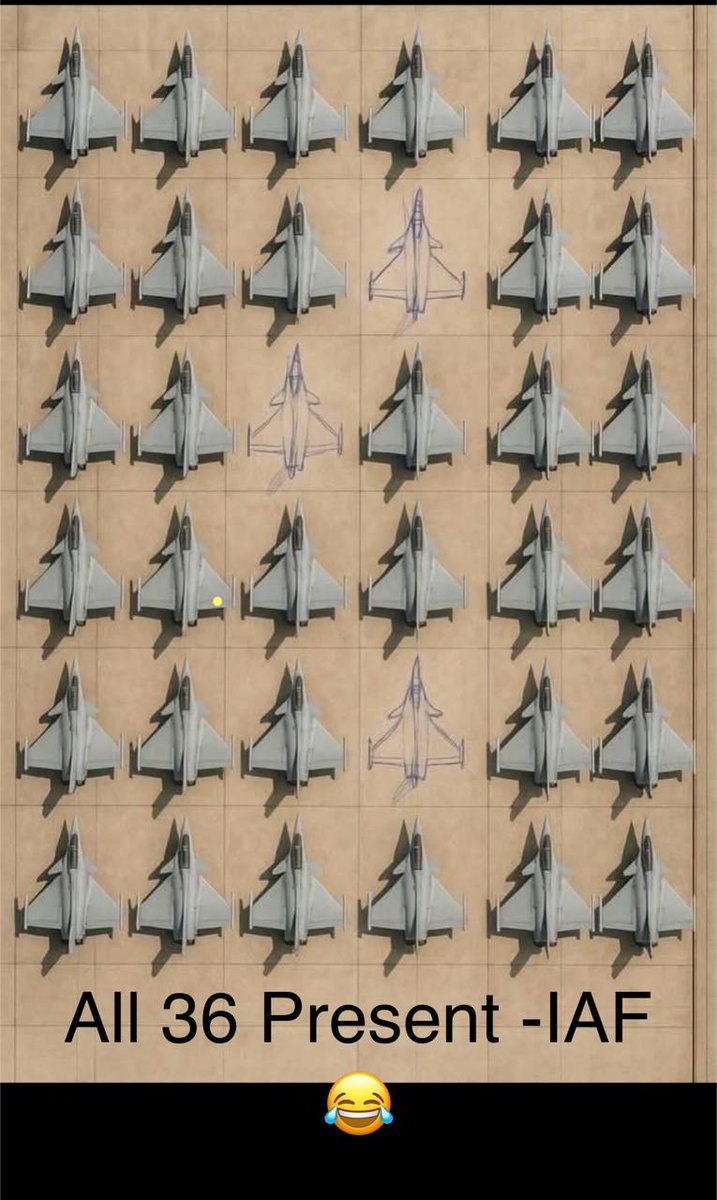 BuzzardPk's tweet photo. India has provided undeniably proof in form of this picture of all 36 Rafaels safe presence in their arsenal . https://t.co/8ZW45QK44C