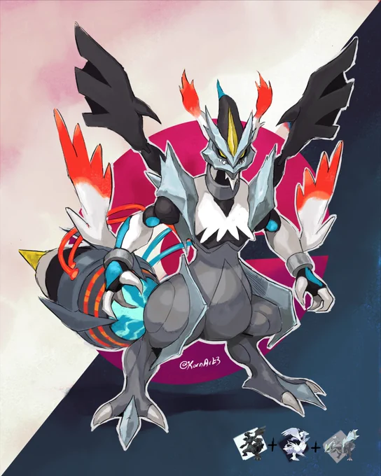 KYUREM + ZEKROM + RESHIRAM !!