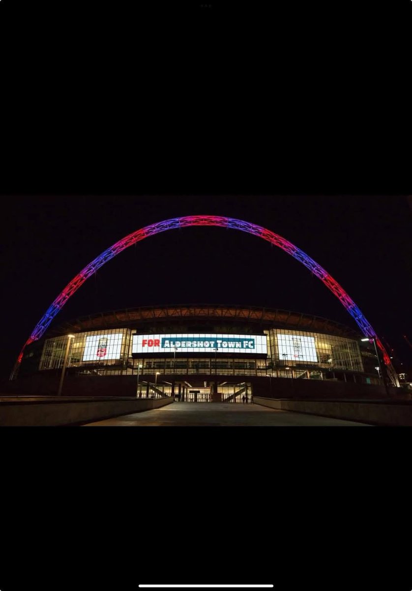 Good luck to <a href="/OfficialShots/">Aldershot Town FC</a> tomorrow. First time in the clubs history, I hope all the players, staff and supporters enjoy their day. You deserve it. UTS🔴🔵