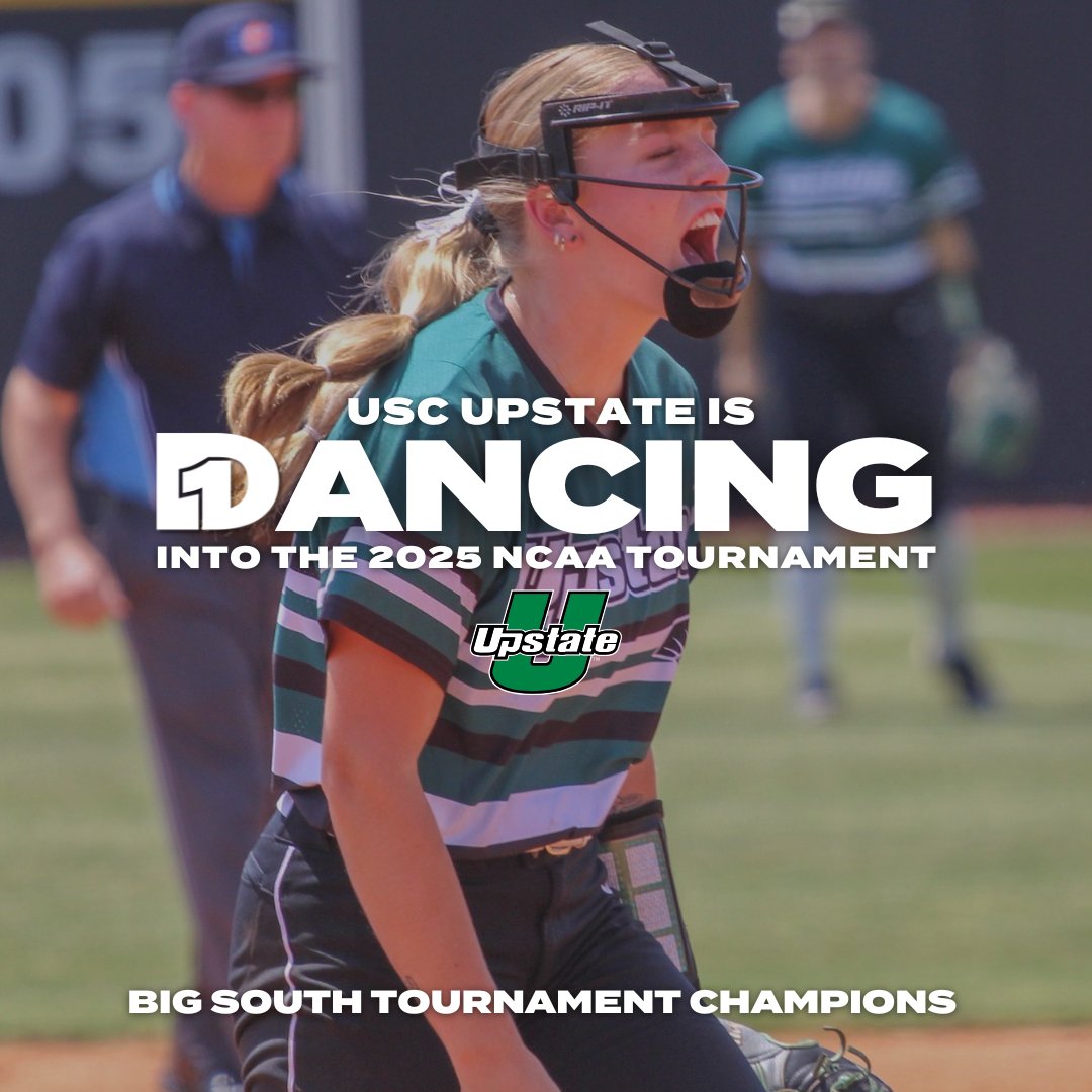 D1Softball (@d1softball) on Twitter photo TICKET PUNCHED🎟️🏆
<a href="/UpstateSoftball/">USC Upstate Softball</a> wins the <a href="/BigSouthSports/">Big South Conference</a> title and earns a spot in the 2025 #NCAASoftball Tournament.
#D1Softball
#RoadToWCWS TICKET PUNCHED🎟️🏆
<a href="/UpstateSoftball/">USC Upstate Softball</a> wins the <a href="/BigSouthSports/">Big South Conference</a> title and earns a spot in the 2025 #NCAASoftball Tournament.
#D1Softball
#RoadToWCWS