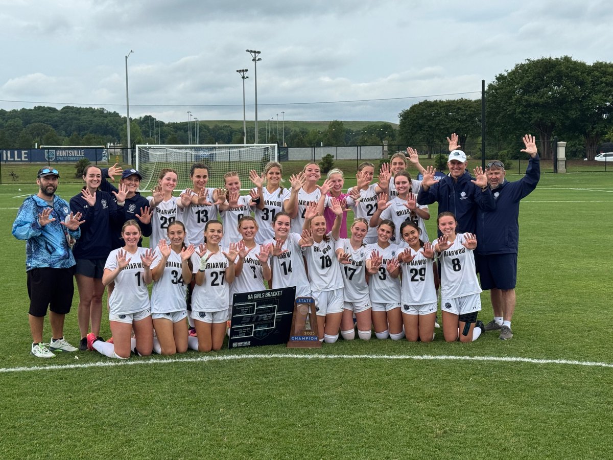 Count ‘em up: that’s 10 state titles for Briarwood Christian, the most of any program in state history. What an effort by this team to make the improvements needed to become champions.