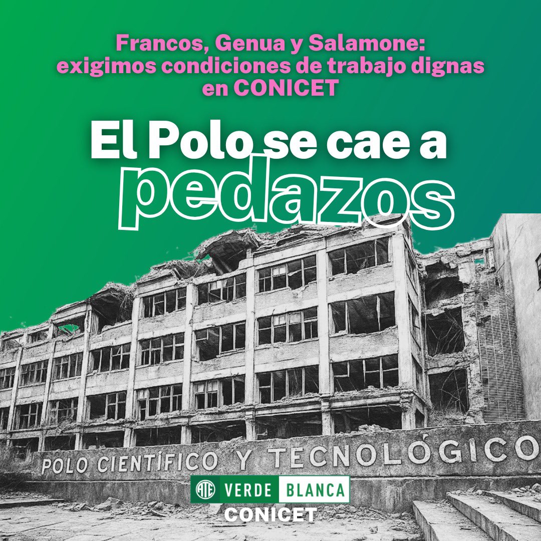 ATE CONICET Capital - Verde y Blanca tweet media