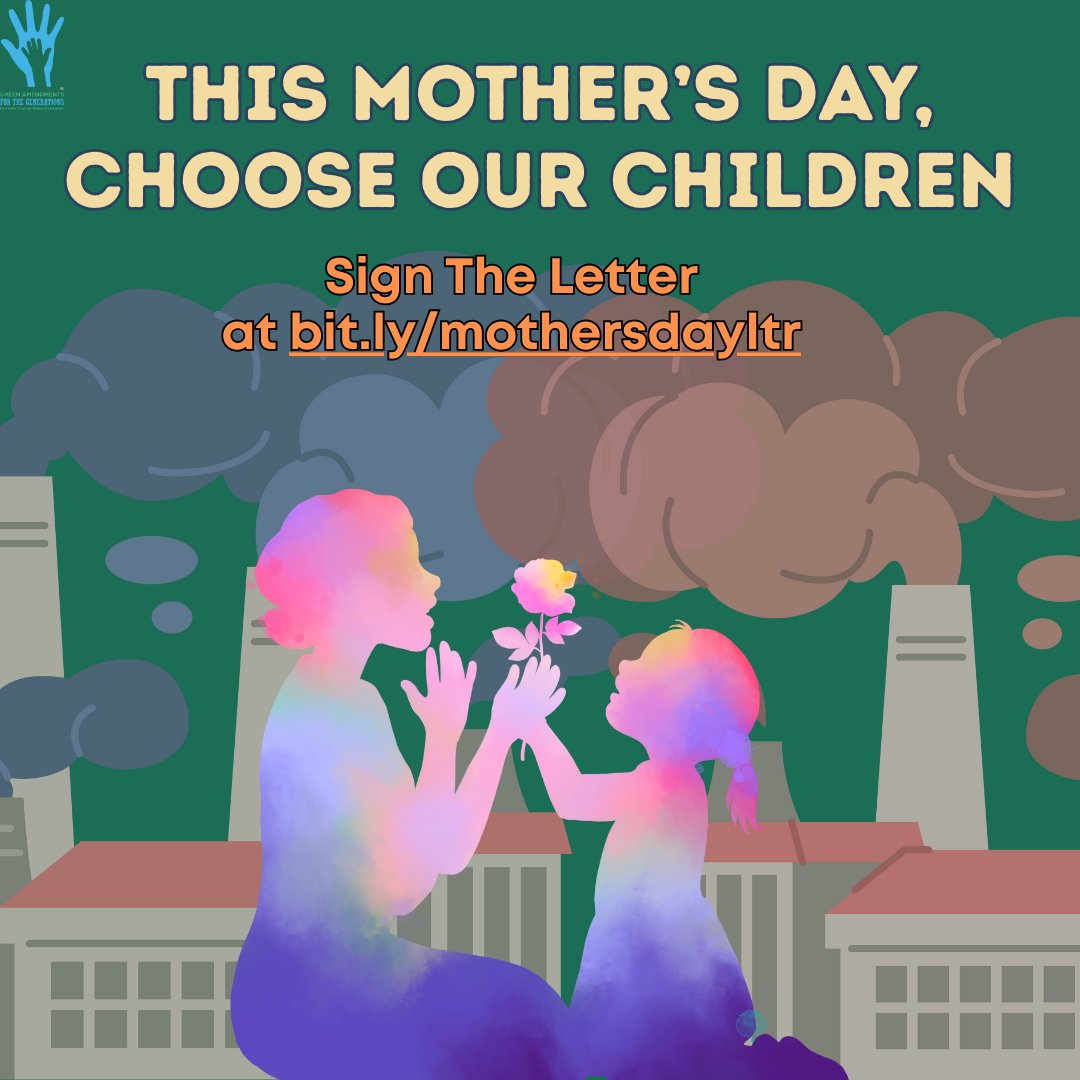Green Amendments For The Generations (@greenamendments) on Twitter photo This #MothersDay , lets tell those in leadership it is time to choose our children! Sign the letter at bit.ly/mothersdayltr . Across this nation we are seeing children plead to be heard and protected. We are telling you it is time to listen! This #MothersDay , lets tell those in leadership it is time to choose our children! Sign the letter at bit.ly/mothersdayltr . Across this nation we are seeing children plead to be heard and protected. We are telling you it is time to listen!