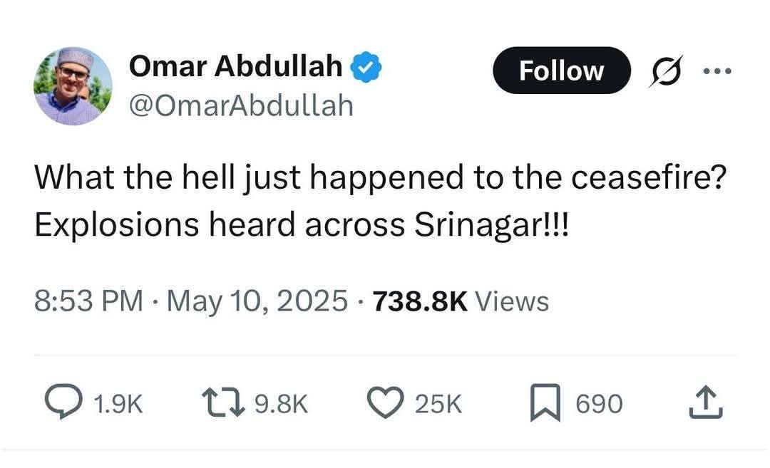 Gun_Sarkar's tweet photo. Even this time He give good statement 
Seasefire !! Bullshit 📉
Cut pakisthan  / murge in india 
#IndiaPakistanWar #IndianArmy 
@PMOIndia https://t.co/lnBf1oHpSn