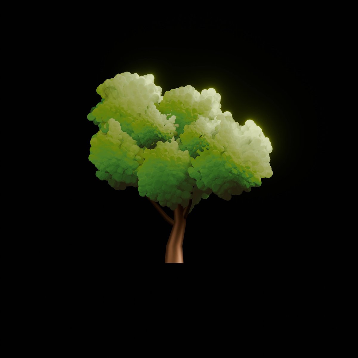 Mizohivoxel's tweet image. Stylized tree made in Blender
#blender #3dart
