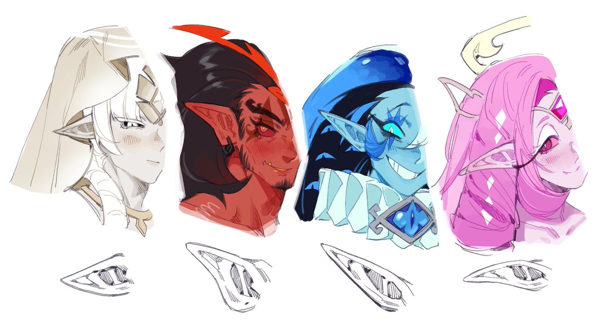 minkiefury's tweet photo. pointy ears #mysticflourcookie #burningspicecookie #shadowmilkcookie #eternalsugarcookie #cookierunkingdom https://t.co/W4xGxzrkX9