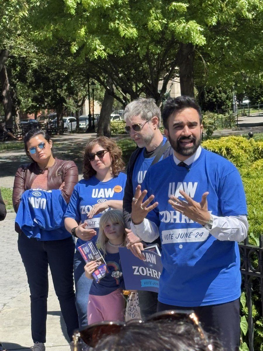Zohran Kwame Mamdani (@zohrankmamdani) on Twitter photo Huge canvassing launch with <a href="/UAWRegion9A/">UAW Region 9A</a> and <a href="/claireforqueens/">Claire Valdez</a> in the South Bronx just now! Huge canvassing launch with <a href="/UAWRegion9A/">UAW Region 9A</a> and <a href="/claireforqueens/">Claire Valdez</a> in the South Bronx just now!