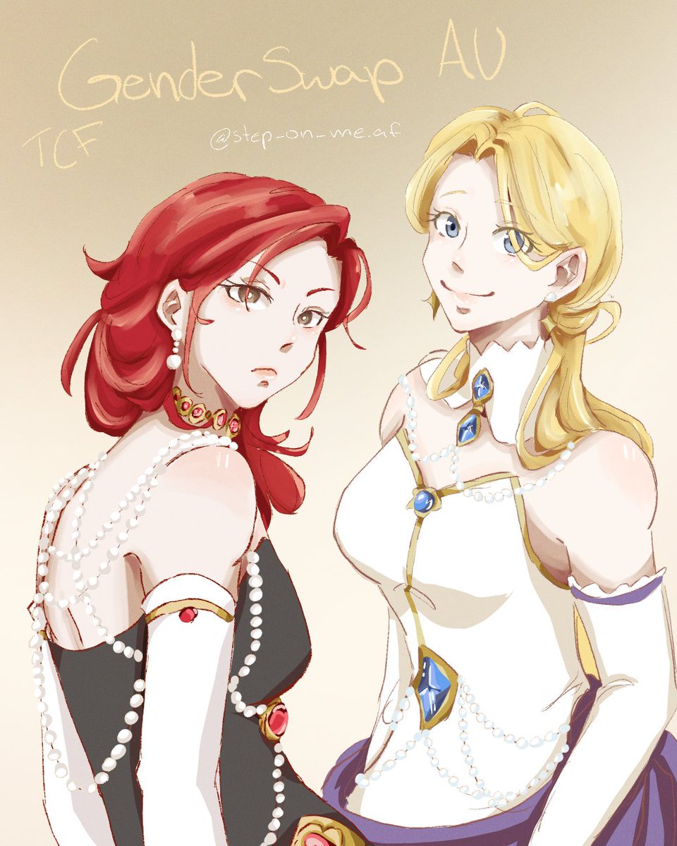 Yo_Gurl_Baka's tweet photo. Female Cale &amp; Alberu
#백망되 #LCF #GenderSwap https://t.co/H8iUWgH11k